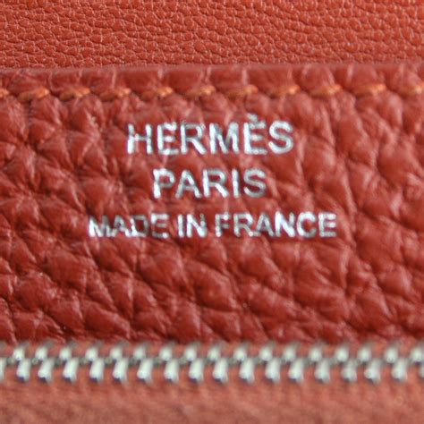 Piccola pelletteria Hermès in Pelle Arancione 